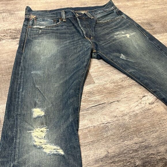 Ralph Lauren Denim & Supply RARE Men’s slim fit distressed jeans cotton - 31/34 - Picture 3 of 12